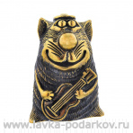 Сувенирный колокольчик "Кот с гитарой"