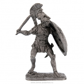 Оловянный солдатик миниатюра "Гоплит в атаке. 5 век до н.э.", фотография 0. Интернет-магазин ЛАВКА ПОДАРКОВ