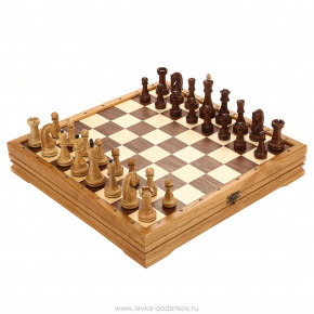 Шахматы деревянные стандартные, фотография 0. Интернет-магазин ЛАВКА ПОДАРКОВ