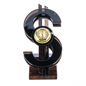 Настольные часы из камня "Доллар", фотография 0. Интернет-магазин ЛАВКА ПОДАРКОВ