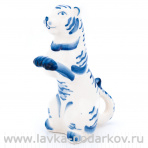 Скульптура "Тигр сидящий" Гжель