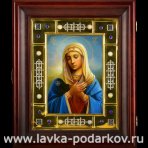 Икона в киоте «Богородица "Умиление" Серафимо-Дивеевская» в киоте