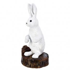Скульптура из натурального камня "Кролик на пне". Ангидрид, фотография 0. Интернет-магазин ЛАВКА ПОДАРКОВ