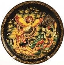 26114-Т200-024 Сувенирная тарелка "Жар-Птица" d-20см  