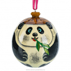 Новогодний елочный шар "Панда", фотография 0. Интернет-магазин ЛАВКА ПОДАРКОВ