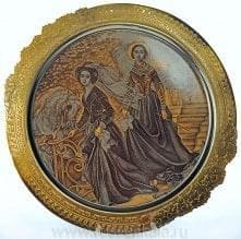  Златоуст ПАННО "Сестры Шишмаревы" Латунь