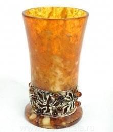 0012078/Б  Янтарь  ПГ СТОПКА "Виноград" Бронза в П/У