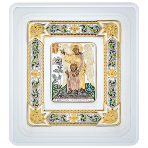 Настенная икона "Ангел-хранитель" 13х11,5 см, фотография 0. Интернет-магазин ЛАВКА ПОДАРКОВ