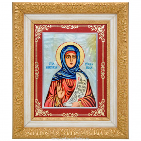 Икона на перламутре "Святая Анастасия" 35х30 см, фотография 0. Интернет-магазин ЛАВКА ПОДАРКОВ