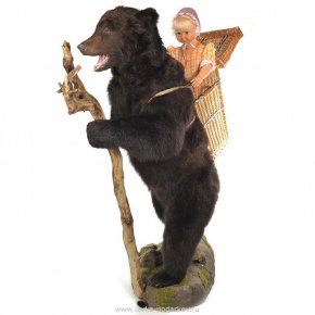 Чучело медведя  "Маша и медведь", фотография 0. Интернет-магазин ЛАВКА ПОДАРКОВ