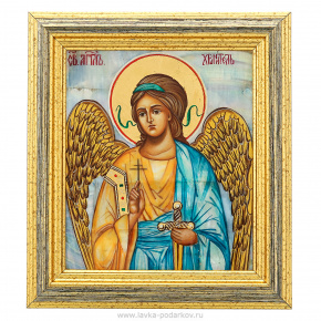 Икона на перламутре "Ангел Хранитель" 16 х 18 см, фотография 0. Интернет-магазин ЛАВКА ПОДАРКОВ