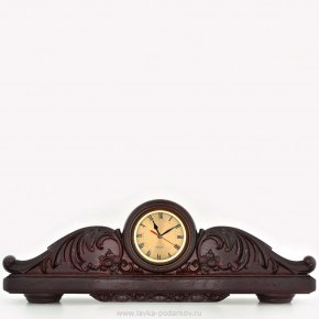 Часы каминные деревянные "Резные" , фотография 0. Интернет-магазин ЛАВКА ПОДАРКОВ