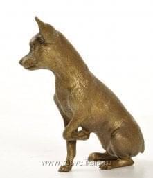 11124 Бронза Скульптура "Той-терьер" 