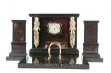 9154 Нат.камень Письменный набор ЯШМА 