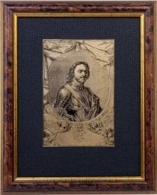  /25*32см Офорт черно-белый "PETRUS PRIMUS IM" 