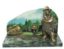 0011324 Бронза Композиция "Железная дорога" (4.187)