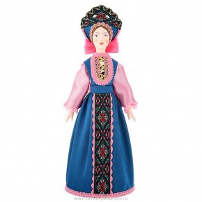Фарфоровая кукла "Традиционный девичий праздничный костюм", фотография 0. Интернет-магазин ЛАВКА ПОДАРКОВ