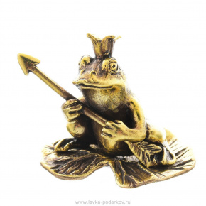 Бронзовая статуэтка "Лягушка со стрелой", фотография 0. Интернет-магазин ЛАВКА ПОДАРКОВ