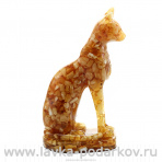 Скульптура из янтаря "Кошка Бастет"