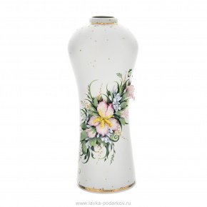 Интерьерная ваза для цветов "Праздник" с лепниной, фотография 0. Интернет-магазин ЛАВКА ПОДАРКОВ