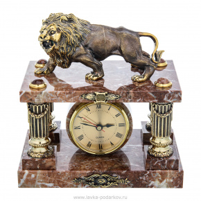 Часы из натурального камня "Лев", фотография 0. Интернет-магазин ЛАВКА ПОДАРКОВ