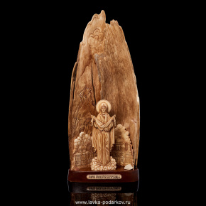 Скульптура из кости мамонта "Покров Пресвятой Богородицы", фотография 0. Интернет-магазин ЛАВКА ПОДАРКОВ