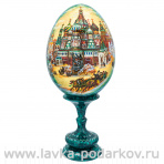Яйцо пасхальное на подставке "Московские гуляния. ХВБ"