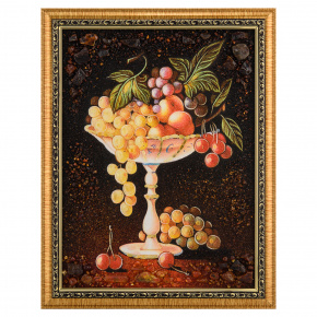 Картина янтарная  "Ваза с фруктами" 30х40 см, фотография 0. Интернет-магазин ЛАВКА ПОДАРКОВ