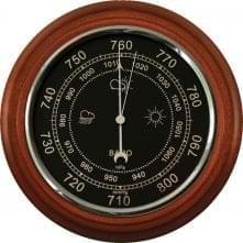 /ПБ-1ЧС БАРОМЕТР настенный (поле черное) д.17см ПБ1 Рчс Нат.дерево