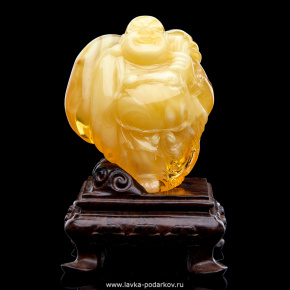 Статуэтка из натурального янтаря "Будда", фотография 0. Интернет-магазин ЛАВКА ПОДАРКОВ