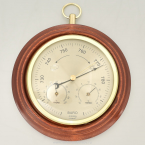 Барометр настенный (встроенный гигрометр и термометр), фотография 0. Интернет-магазин ЛАВКА ПОДАРКОВ