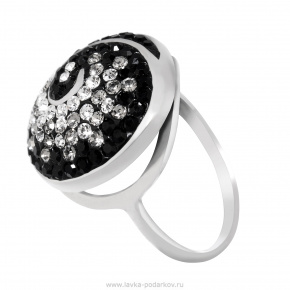 Кольцо с кристаллами Сваровски (серебро 925*), фотография 0. Интернет-магазин ЛАВКА ПОДАРКОВ