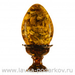Яйцо пасхальное из янтаря (18 см) в ассортименте
