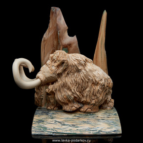 Скульптура из бивня мамонта "Мамонт", фотография 0. Интернет-магазин ЛАВКА ПОДАРКОВ