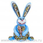 Статуэтка с росписью "Ушастый кролик". Хохлома