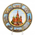 Сувенирная тарелка "Храм Василия Блаженного"