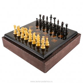 Шахматы с фигурами из янтаря "Жемчужина Африки" 43х43 см, фотография 0. Интернет-магазин ЛАВКА ПОДАРКОВ