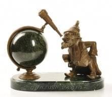 11147-2280  Бронза Статуэтка "Гном-звездочет"  