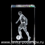 Лазерная графика куб "Футболист"