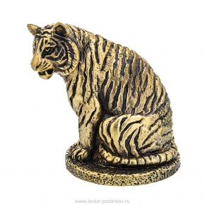 Бронзовая статуэтка "Тигр", фотография 0. Интернет-магазин ЛАВКА ПОДАРКОВ