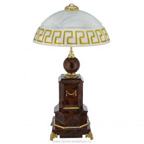 Настольная лампа из натурального камня "Царская", фотография 0. Интернет-магазин ЛАВКА ПОДАРКОВ