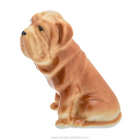 Фарфоровая статуэтка "Собака Неаполитанский мастиф", фотография 0. Интернет-магазин ЛАВКА ПОДАРКОВ