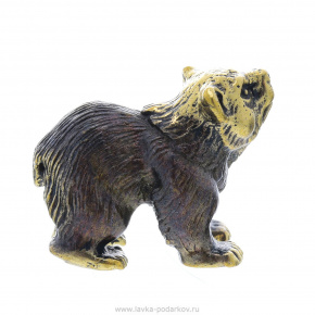 Статуэтка "Медведь с рыбкой", фотография 0. Интернет-магазин ЛАВКА ПОДАРКОВ