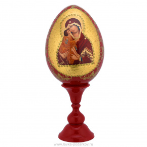 Пасхальное яйцо на подставке "Божья Матерь Донская", фотография 0. Интернет-магазин ЛАВКА ПОДАРКОВ