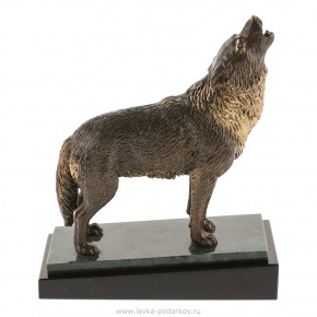 Бронзовая статуэтка "Волк", фотография 0. Интернет-магазин ЛАВКА ПОДАРКОВ
