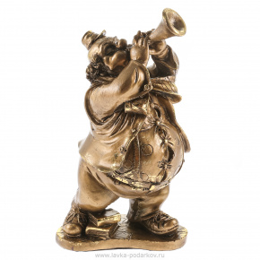 Скульптура интерьерная "Клоун играет на трубе", фотография 0. Интернет-магазин ЛАВКА ПОДАРКОВ