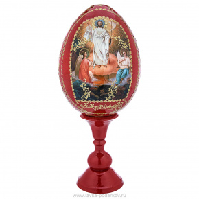 Пасхальное яйцо на подставке "Воскресение Христово", фотография 0. Интернет-магазин ЛАВКА ПОДАРКОВ