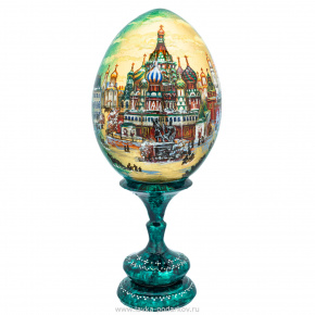 Яйцо пасхальное на подставке "Московские гуляния. ХВБ", фотография 0. Интернет-магазин ЛАВКА ПОДАРКОВ