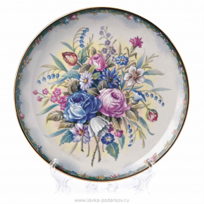 Коллекционная тарелка "Букет цветов", фотография 0. Интернет-магазин ЛАВКА ПОДАРКОВ