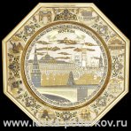 Декоративная тарелка-панно "Виды Москвы" Златоуст